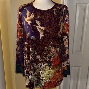 Johnny Was Multicolored Print Top XXL GUC